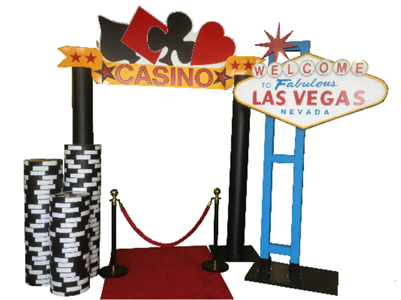 Deluxe Casino Decor package rental.