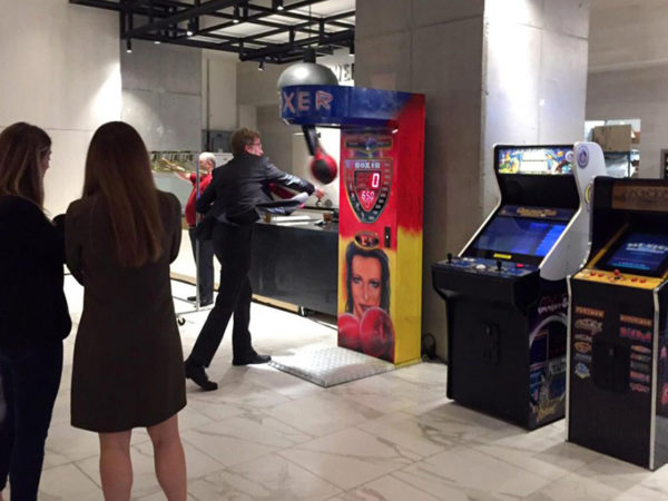 boxing arcade machine rental