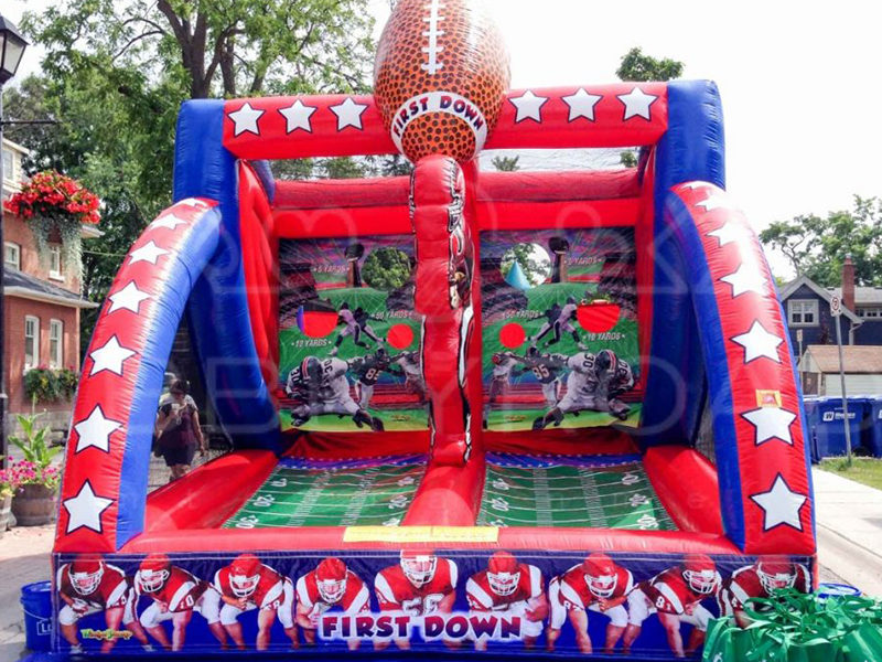 First Down Football Inflatable rental in Toronto.