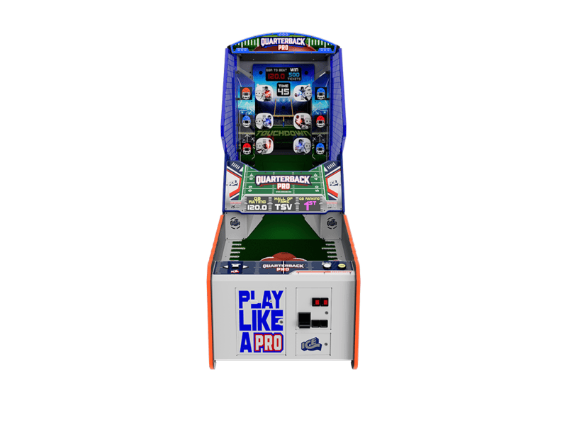 QB toss arcade game rental in Toronto.